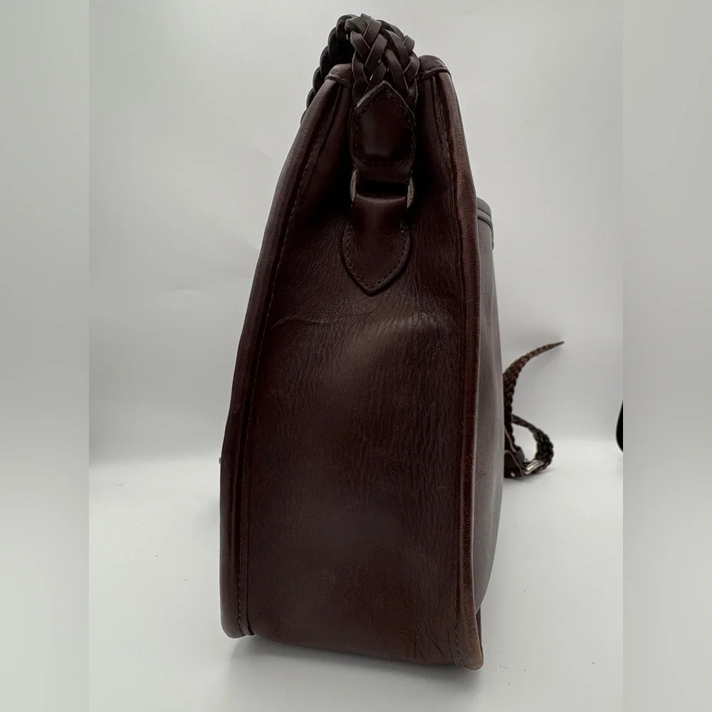 Brighton Brown Woven Leather Handbag